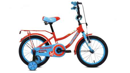 Детский велосипед FORWARD Funky 16 красный/голубой (2020)