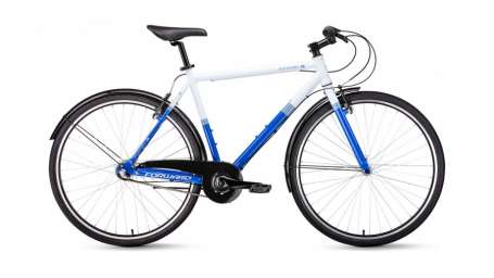 Городской велосипед FORWARD Rockford 28 белый/синий (2019)