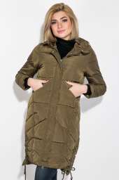 Куртка женская длинная 677K005-1 (Хаки)