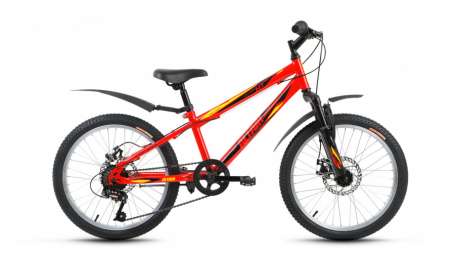 Подростковый горный (MTB) велосипед ALTAIR MTB HT 20 Disc красный 11” рама