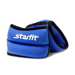 Утяжелители для рук Starfit WT-101 “браслет” 1 кг*2шт , синие/черные
