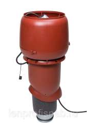 Р-Вентилятор E190/125/500 c шумопоглотителем, цвет RR29 красный (Ral 3009), 500 м3/ч