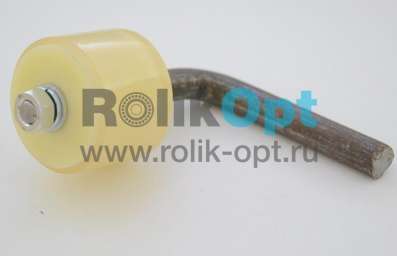 Ролик поддерж. капролон. атмосферостойкий гнутый (капролон + силикон) Rolik-Opt