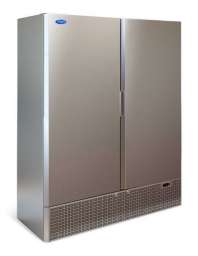 Холодильный шкаф МариХолодМаш Капри 1.5УМ (нержавейка) (4.300.139-01), двухдверный, 1430 литров, -6…