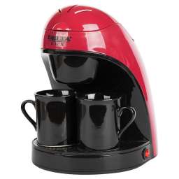Кофеварка DELTA  LUX DL-8132 красная с черным (Р)