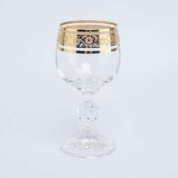 Набор бокалов для вина Crystalex Bohemia Клаудиа Золото V-D 150 мл(6 шт)