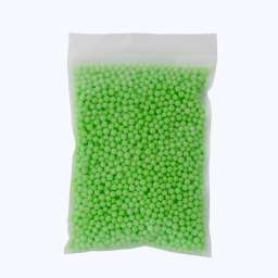 Мелкие Пенопластовые шарики для слаймов (упак. 14x19 см, Зеленые)