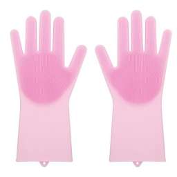 Силиконовые перчатки для мытья посуды Livingenie