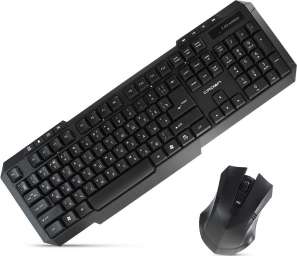Клавиатура+мышь CROWN CMMK-953W (black) Беспроводной