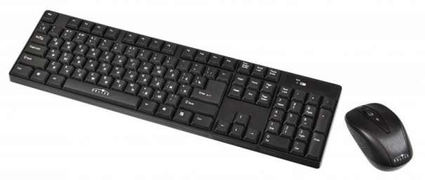 Клавиатура+мышь Oklick 210M Black 2.4ГГц  Nano Receiver USB