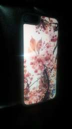 Чехол Soft-touch  для iPhone 5/5s с ювелирной смолой. Коллекция “Цветы”  Арт.411(черный)
