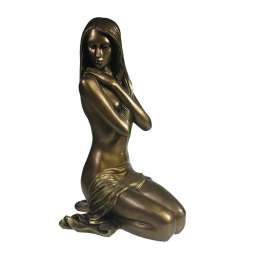 Фигура декоративная Девушка (золото) L19W15.5H30 см