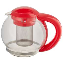Чайник заварочный 1500мл ВЕ-5573⁄1 красный с металлическим фильтром
