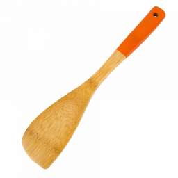 Лопатка бамбуковая (оранжевая ручка) КА-00029