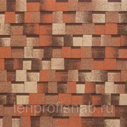 Tegola Nobil Tile “Шервуд” цвет терракота (упак. 2,57 м.кв.) 11,3 кг/м.кв.