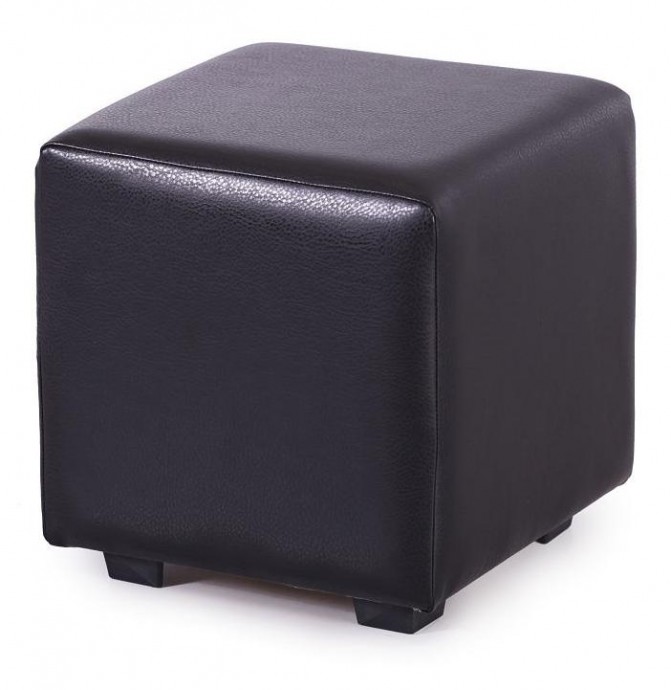 Банкетка (пуфик) куб черный ПФ-01