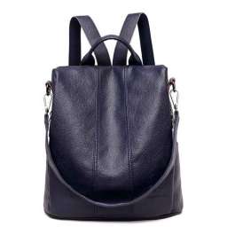 Рюкзак сумка женская: черная, синяя, красная / синий
