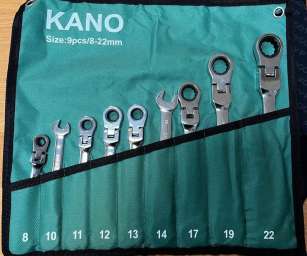 Ключи набор KANO 9 в 1 трещетки плавающие