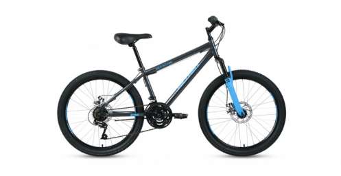 Подростковый горный (MTB) велосипед MTB HT 24 2.0 Disc серый/голубой 14” рама