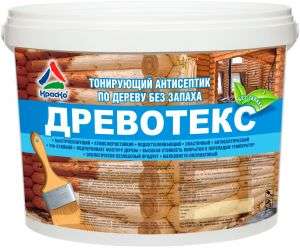 Древотекс сосна 10 кг (полуматовый тонирующий антисептик для древесины на водной основе)