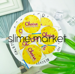 Наклейка на слайм «Cheese» (сыр, 1 шт)