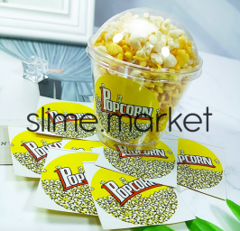 Наклейка на слайм «Popcorn» (попкорн, 1 шт)