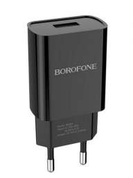 Сетевой адаптер питания BOROFONE BA20A 1 USB 2.1A (черный)