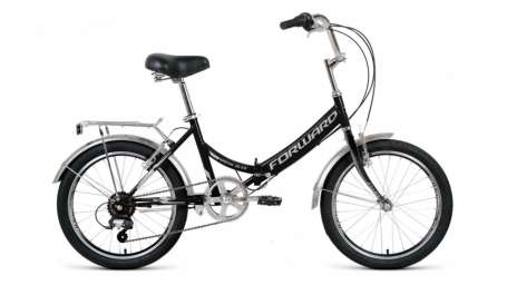 Городской велосипед FORWARD Arsenal 20 2.0 14” рама черный/серый (2020)