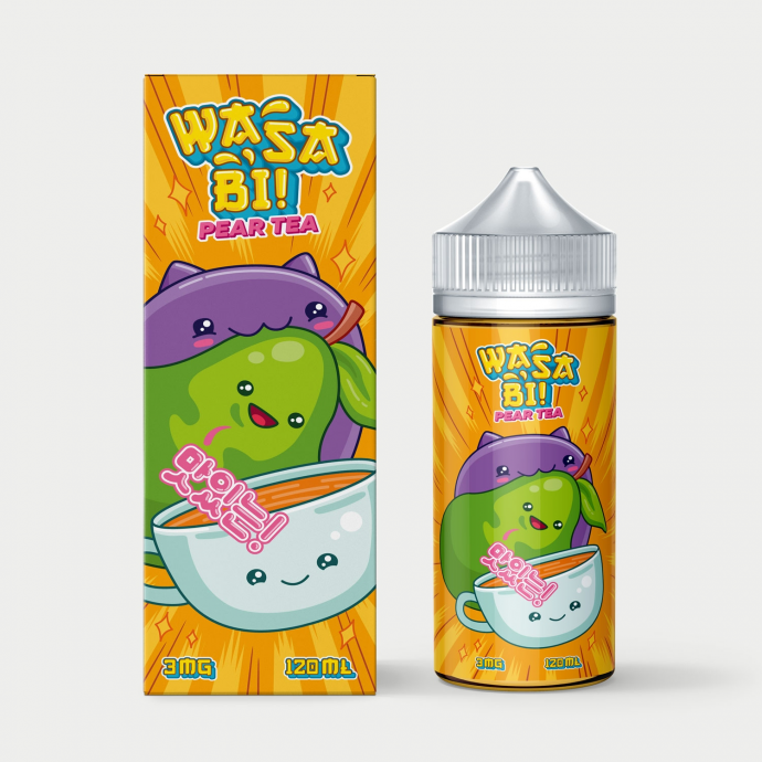 Жидкость для электронных сигарет Wasabi Pear Tea (3мг), 120мл