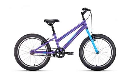 Подростковый горный (MTB) велосипед MTB HT 20 Low фиолетовый/голубой 10.5” рама