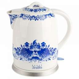 Delta Чайник электрический 1,7л DELTA DL-1233В “Синие цветы”