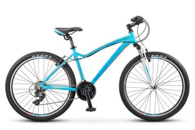 Горный велосипед (женский) Stels - Miss 6000 V 26”
V030 (2017) Р-р = 15; Цвет: Голубой / Оранжевый (