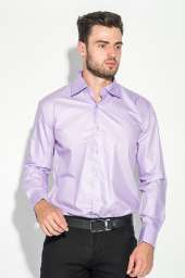 Рубашка мужская с контрастными запонками 50PD0060 (Фиолетовый)