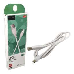 Кабель USB - Micro Maimi X01 3A (белый) 1м