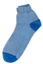 Носки женские в полоску 21P011-1 (Сине-белый)