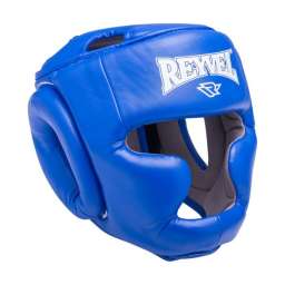 Шлем закрытый Reyvel RV-301 кожзам, синий р.M