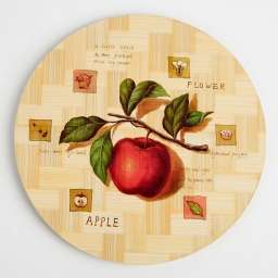 Подставка под горячее бамбуковая 19,5см КА-2010⁄4 “Наливное яблочко”