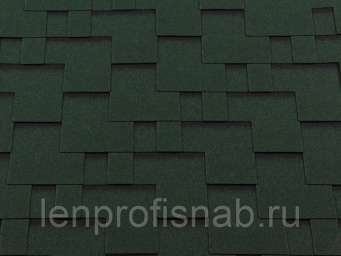 Кровля RoofShield Модерн “Классик” цвет зеленый с оттенением (упак. 3 м.кв)