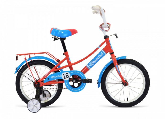 Детский велосипед FORWARD Azure 20 10,5” рама коралловый/голубой (2020)