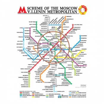 Футболка “Scheme of the Moscow Metropolitan”