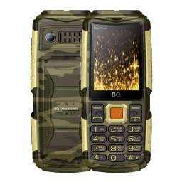 Телефон BQ 2430 Tank Power (сamouflage/gold)