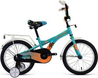 Детский велосипед FORWARD Crocky 18 бирюзовый/оранжевый (2020)