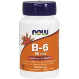 Комплекс витаминов и минералов Vitamin B-6 50 мг NOW