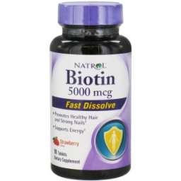 Biotin Fast Dissolve Stawberry 5000 mcg 90 tab