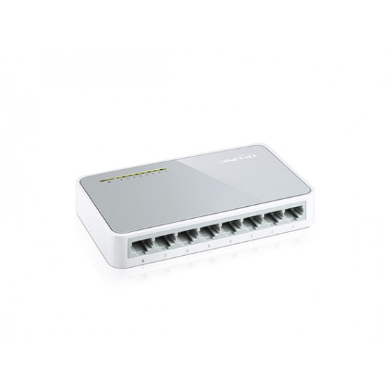 Коммутатор TP-Link TL-SF1008D 8-port 10/100M mini Desktop Switch, 8 10/100M RJ45 ports, Plastic case