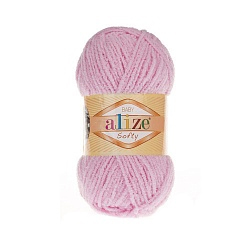 Пряжа ALIZE 'Softy' (100% микрополиэстер) (185 детский розовый)