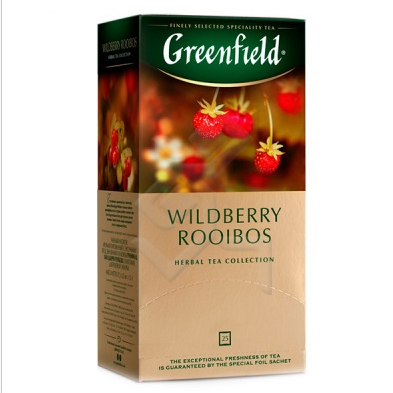 Чай Greenfield Wildberry Rooibos (Вайлдберри Ройбош) травяной, 25 пакетиков