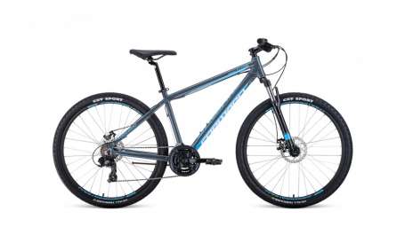 Горный (MTB) велосипед Apache 27.5 2.0 Disc серый/голубой 17” рама (2020)