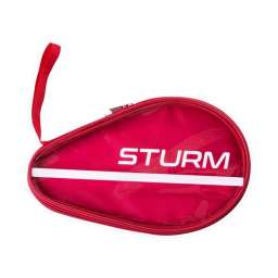 Чехол для ракетки для настольного тенниса CS-02, для одной ракетки, красный Sturm