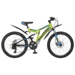 Велосипед подростковый Stinger Highlander 200D 24 (2017) рама 16,5 зеленый